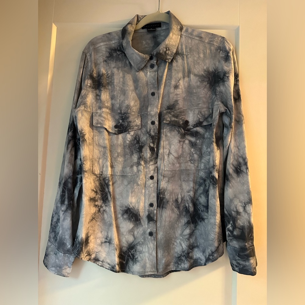 SANCTUARY Tie Dye Boyfriend Button-up Shirt - XS